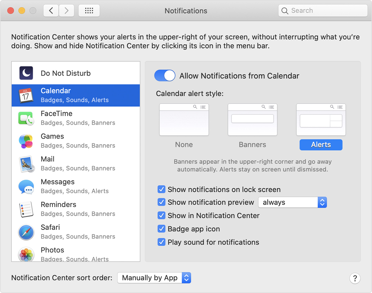 mac wake up for email notification